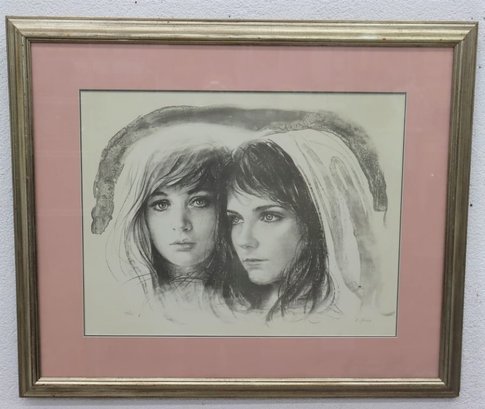 M. Maurice Limited Edition Lithograph 'sisters' Signed & Numbered #190/250