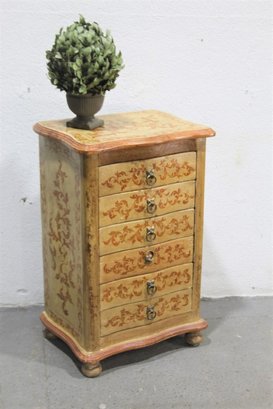 Hand Painted Six (6) Drawer Stand