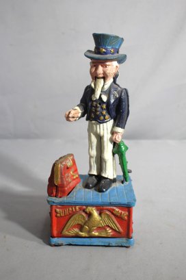 Antique Uncle Sam Mechanical Bank Replica-untested