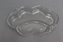 Group Lot Of Clear Glass Serving Trays And Platters