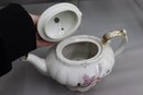 Group Lot Of Various Tea Pots And Coffee Pots, Multiple Makers Including Theodore Haviland, Lefton, K&A, Etc