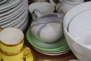 Big Colorful Shelf Lot Of Ceramic Tableware