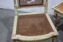Vintage Cane Seat/back Chair & Vintage Cane Top Side Table