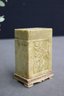 Chinese Carved Stone Three Piece Box