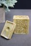 Chinese Carved Stone Three Piece Box