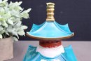Vintage Painted Pagoda Kamotsuru Sake Bottle