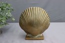 Standing Scallop Shell Ceramic Vase