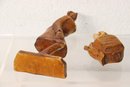 Group Lot Of Carved Wooden Tribal Leaning Figurines - Humans, Animals And Objects