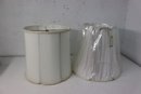 Group Lot Of Mixed Size And Type Lamp Shades, Some In Pairs