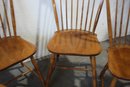 Grouping Of 4 Nichols & Stone Seven Spindle Windsor Chairs