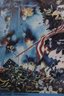 'No Greater Love' Artist Signed 9/11 Commemorative Poster Framed With Glass Front