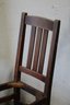 Group Lot Of 3 Sizes Of Mission/Craftsman Style Chairs (1 Child's Rocker, No Seat)