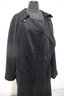Classic  London Fog Black Men's Trench Coat-(size 42 Reg)