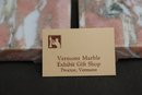 A Pair Of Pink Vermont Marble Square Art Plinth Or Trivets