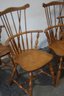 Grouping Of 4 Vintage S. Bent & Bros. Windsor Bowback Chairs