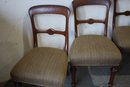 Group Lot Of 4 Holland & Sons G. Thomas Bar Back Dining Chairs