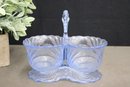 Vintage Caprice Moonlight Blue By Cambridge Divided Dressing Bowl