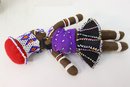 South KwaZulu-Natal Mother And Baby National Costume Beaded Felt Doll