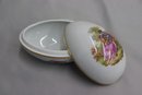 Group Lot: Limoges Oval Box, Limoges Egg Box, Richard Ginori Paradise 398, And Royal Worcester Pin Tray