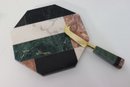 Octagonal Stone Mosaic Cheese Board With Matching Cheese Knife In Box