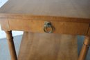 Vintage MCM Fine Arts Furniture Two Tier One Drawer End Table