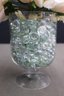 Group Lot Of 2 Faux Flower Arrangements In Vases AND A Vera Wang Flower Vase