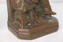 Pair Of Brown Studious Monk Bookends