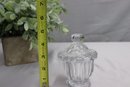 Baccarat Crystal Harcourt Missouri Condiment Jar With Lid And Spoon