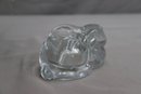 Crystal Bunny And Crystal Tulip Sea Shell Votive Candle Holders