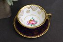 Three Extraordinary Gold Embossed Fine Bone China Cups And Saucers - 2 Paragon And 1  Aynsley (demitasse)