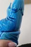 Chinese Peacock Blue Guanyin Chinese Goddess Of Mercy Figurine