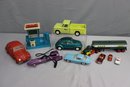 Group Mixed Lot Of Scale Model Cars, Trucks Etc - Diecast, Pressed Steel, And Plastic