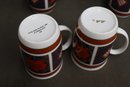 Fitz And Floyd Vintage 1975  Group Lot: FF  Nishiki Plates In 2 Sizes And FF Empress Coffee Mugs