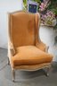 Wing Back Arm Chair With Nail Head Trim