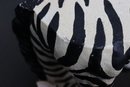 1 Of 2: Painted Black & White Cheeky Zebra Plant Stand