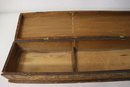 Vintage Carved Wooded Three Compartment Box