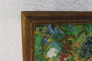 Framed Original Oil On Board Floral Still Life