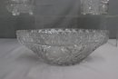 Group Lot Of Cut Glass And Crystal Varied Bowls, Vases, Table Top Items