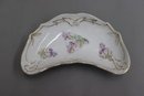 Group Lot Of Varied Fine China And Porcelain Floral Crescent Side Plates