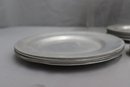 Group Lot Of Pewter Plates And Coasters