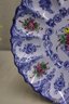 Vintage Hand Painted Floral Vestal Alcobaca Portugal Scalloped Plate