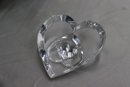 Baccarat Triple Hearts Of Love Paperweight, Signed