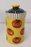 Group Of 4 Droll Designs Painted Ceramic Lidded Kitchen Canisters