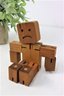 Articulated Wooden Cubebot Style Figurine