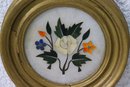 Two Framed Vintage Saxon & Clements  Inlay On Marble