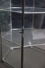 Glass And Rod Three Shelf Octagonal Countertop Showcase