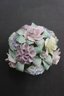 Gorgeous Vintage Pastel Flower Bouquet And Vase Figurine - Adderley Fine Bone China  England