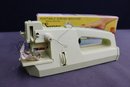 Group Lot Of Sewing Notions, Buttons, Thread, And Super Stitch Portable Sewing Machine With Box