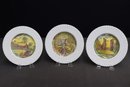 Vintage Set Of 6 Royal Cauldon Varied Landscape Scene Plates