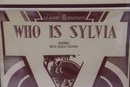 Two Framed Vintage Music Decorative Covers - Etude Magazine AND Who Is Sylvia Sheet Music